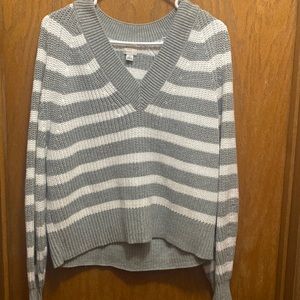 A New Day grey and white sweater, size small